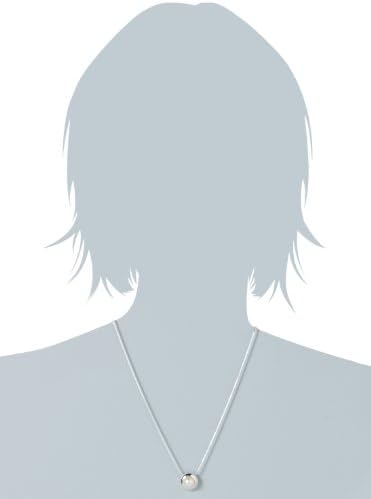 Vinani Anhänger Perle Sterling Silber 925 Glänzender Schlangenmotiv Knopf Design für Frauen Party-Anlässe